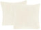 one-home 2er Pack Kissenbezug Kissenhülle Kopfkissenbezug Teddy Plüsch Uni Winter kuschelig flauschig warm weich, Größe: 50x50 cm, Farbe: beige