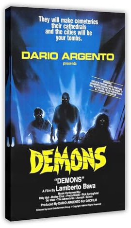 Filmposter The Devil Dario Argento, Leinwand-Poster, Wandkunst, Dekordruck, Bild Gemälde für Wohnzimmer, Schlafzimmer, Dekoration, Rahmen-Stil, 20 x 30 cm