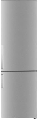 PKM BKG55HNFCIX Kühl-Gefrierkombination | Inox Design | 182 Liter Kühlen | 71 Liter Gefrieren | Energieeffizienzklasse C | LED-Beleuchtung | Schnellgefrieren Modus | 141 kWh | Freistehend