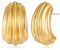 MUYAN Chunky Gold texturierte Ohrringe für Frauen Trendy Minimalist große klobige Ohrstecker Modeschmuck Fashion Statement Gold Stud Earrings for Women