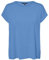 VERO MODA Damen VMAVA Plain SS TOP GA JRS NOOS T-Shirt, Azure Blue, Medium