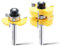 WOBLLMX Lot de 2 fraises à rainurer et tongue - Tige de 8 mm - 3 dents réglables - En forme de T - Durable et tranchante - Pour le travail du bois - Embout (L : 6,35 mm, D : 47 mm)