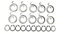 Premium Door Handle Repair Kit Set of 10 Springs and 10 Circlips Common Fit for Home & Office Doors | Use Circlip Pliers to Replace Coil Springs Door Lock Installation (2 Turns, 1.8mm Thick)