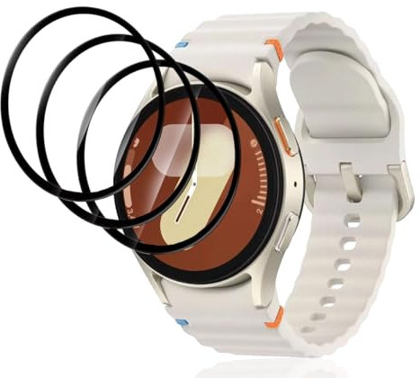 Yiunssy 3 Piezas Protector de pantalla Para Samsung Galaxy Watch 7 40mm, Antiarañazos, Fácil aplicación, Cobertura completa, Libre de burbujas Protector de Pantalla por Samsung Galaxy Watch 7 40mm