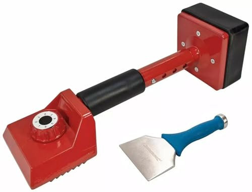 Equip247uk Adjustable Carpet Fitting Tool Knee Kicker + 100mm Expert Carpet Bolster