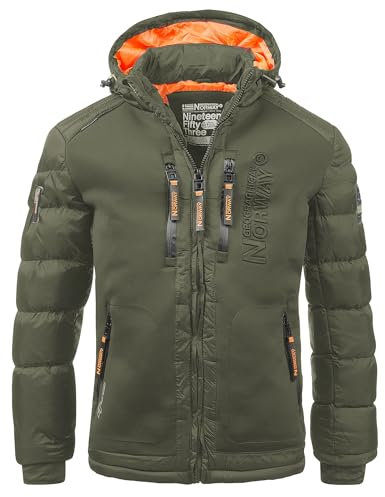 Geographical Norway Herren Winterjacke Beachwood Kaki - L