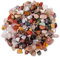 Tkxjry 500g Gemmes Perles, 8-12mm Coloré Bille en Verre, Set de Pierres précieuses, Mélange de Pierres précieuses, Naturel Poli Pierres De Couleur pour L'Aquarium, DéCoration IntéRieure De La Maison