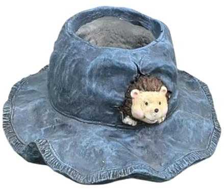Qianly Pot de Fleurs en Forme de Chapeau, Cadeau pour Bonsaï, Pot de Fleurs pour Table à Manger, Bureau