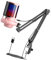 YUELER Gaming USB Microphone 30Hz~16kHz Frequency for PC with Boom Arm and LED Lighting for Immersive Streaming