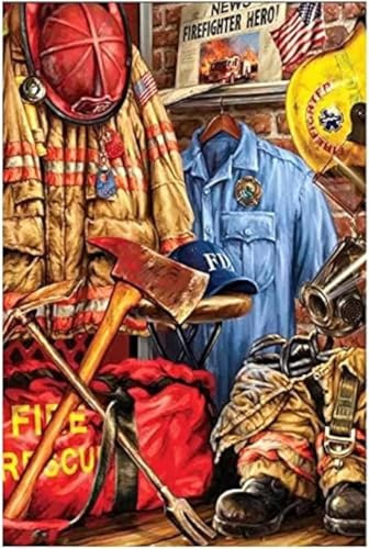 Holzpuzzle 1000 Teile für Erwachsene Kinder Feuerwehr Wohnkultur Lernpuzzle Familienspiel Geschenk für Erwachsene Kinder Dekompressionsspielzeug Geschenk für