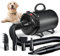 TRIGRAND Dog Hair Dryer Blaster Low Noise 3000W Pet Grooming Hair Dryer Temperature Heater with 4 Different Nozzles