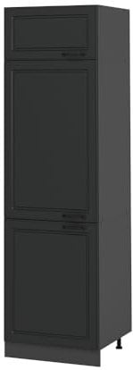 Vicco Armario para frigorífico Empotrado R-Line, Antracita casa de Campo, 60 cm