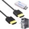 ExcellaElite Wii to HDMI Adapter with 0.5m HDMI High-Definition Cable for 1080p/720p High-Definition Video and Audio Output Compatible with All Wii Display Modes (White)