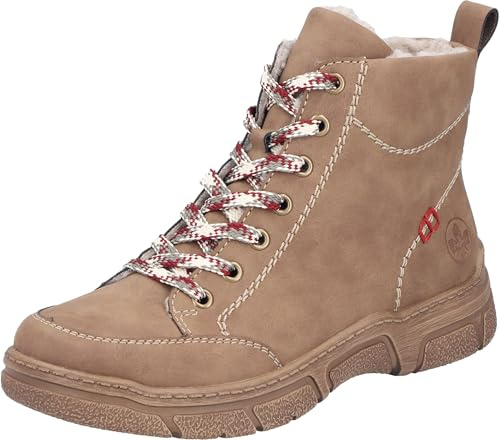 Rieker 72320-24 Schnürstiefel Kunstleder Damen in braun