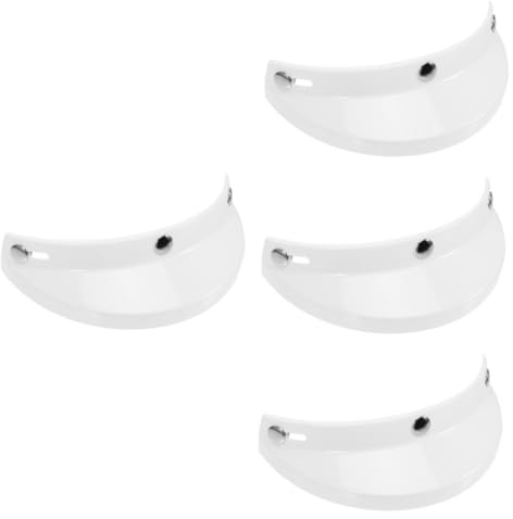 MAGICLULU 4pcs Motorcycle Helmet Visor Replacement Classic American Style Vintage Visor for Cycling Sun Protection Easy Installation Comfortable Fit for Riders