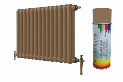 SCOOBYS PAINTS BACK IN THE MIX Premium Radiator Paint – 180 Colours – Heat Resistant Metal Paint for Radiators & Pipes, Quick Dry, Non-Yellowing, Multiple Finishes, Interior Use (Brown)
