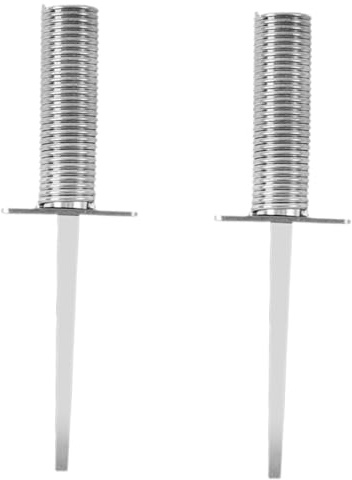 Soccer Corner Flag Ground Stakes (2 Pack) - 25.5cm (10 inch) Metal Replacement Spikes for Football Pitch