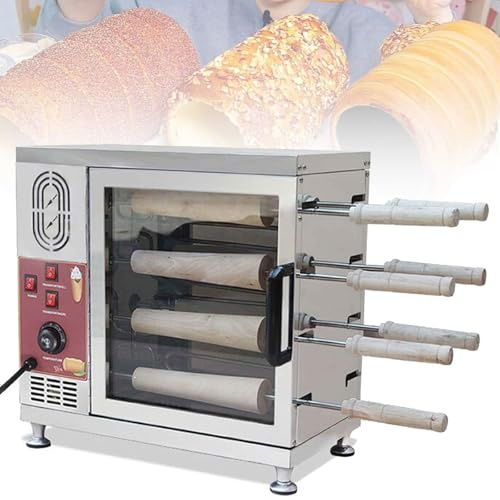 WOTZOV Forno Elettrico Professionale a Camino per Torte, tostapane Robusto con rulli, Ideale per ristoranti, cucine domestiche e Snack Bar.