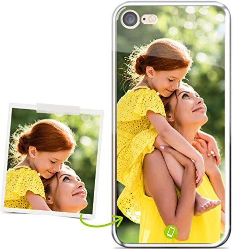 Coverpersonalizzate.it - Cover personalizzata compatibile per iPhone 7 / iPhone 8 con la tua foto o la tua frase - Custodia personalizzata in tpu trasparente