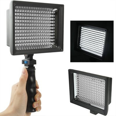 ZZjingli Repairparts LED-187A 187 LED Video Light for Camera/Video Camcorder and 7.4V 4400mAh li-ion Battery & with Soft Sheets & a Yellow Filters(Black) for Sony NP-F770