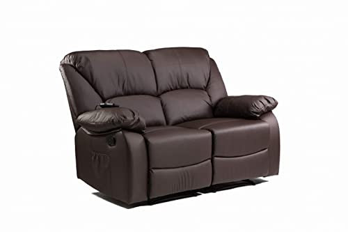 ECODE® Relaxsofa aus Kunstleder mit Massagegerät - Elektrisches Sofa mit Massage und Lendenwärme - Stressless Elektrische Sofas Ideal für Senioren - Relaxsofa mit Massagesystem