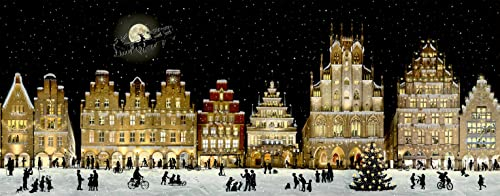 Wandkalender: Weihnachtliches Stadtpanorama