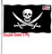 Jolly Roger Flagge, 3 x 5 Piratenflaggen, doppelseitig, für den Außenbereich, strapazierfähig, 3-lagig, mit robustem Segeltuchkopf und 2 Messingösen, lebendige Farben