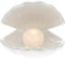 IMIKEYA Weiß Shell Perle Licht LED Lampe Keramik Shell Dekorationen Sommer Strand Muschel Nacht Licht Tropical Schreibtisch Lampe für Schlafzimmer Badezimmer Lesen