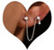 925 Sterling Silber Ohrringe mit Kette für Frauen Damen Zirkonia Hypoallergene Ohrringe mit Kette Verbunden Ohrringe für Mehrere Ohrlöcher Kette Ohrstecker Double Helix Piercings Silber 925