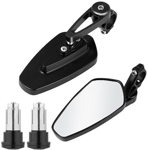 PartyKindom Espejos Para Manillar De Motocicleta Espejos Laterales Para Motocicleta De Extremo De Barra Para as Retrovisores De Accesorios Para