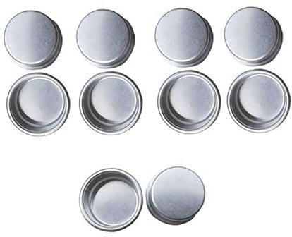 MUXSAM Kerzenhalter für Stabkerzen 10 Stück Metall Klein, Teelichter, Silber Kerzeneinsatz Tafelkerzen, für Baumkerzen,46,7 * 20mm Innendurchmesser 40mm，Silbrig