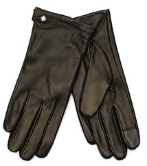 kate spade new york Damen Leather Gloves Handschuh, Schwarz, Medium