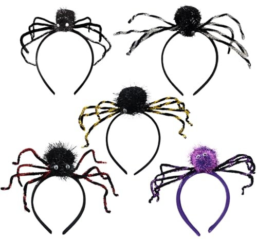LJTXX Bandeaux Halloween, Serre-tête Araignée Chapeaux Bande de Cheveux Halloween Partie Bandeau Fournitures de Fête Costume d'Halloween pour les Fêtes de Carnaval Halloween