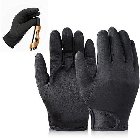 JAWUZ Hitzebeständige Handschuhe 2er-Pack | Professioneller Hitzeschutz für Haarstyling | Spezial-Design für Glätteisen, Lockenstab & Föhn