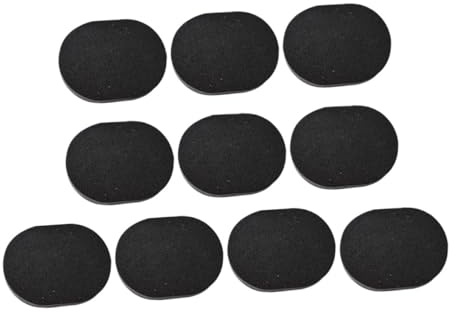 Zerodeko Bambuskohle Gesichtsreinigungsschwämme für Tägliche Hautreinigung und Make Up Entfernung aus Schwamm Sanft und Effektiv 10 Stück Schwarz