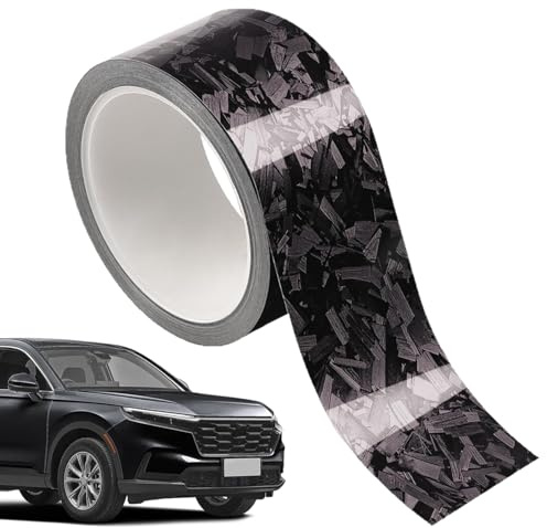 Film en Pet Carbone Forgé pour Voiture | Autocollant Auto Brillant en Pet Forgé | Film Adhésif Voiture en Rouleau avec Autocollants,pour Décoration Intérieur Automobile Et