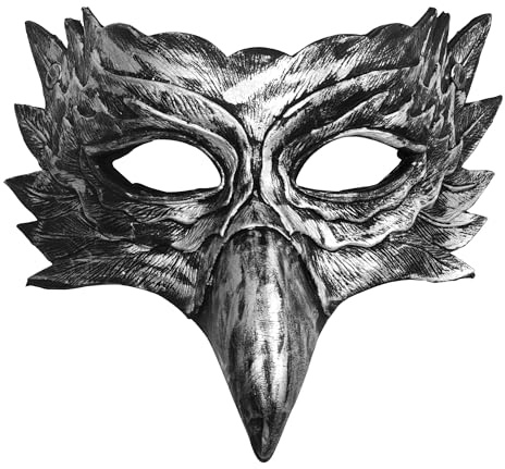 IHLOOTD Schnabelmaske Vogelmaske Krähen Maske Raben Masken Pestmaske für Maskerade Karneval Venezianische Commedia dell'arte