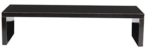 TuToy Schwarzer Weißer Hölzerner Monitor-Standplatz Computer-Monitor Riser-Holz-Regal-Sockel-Schwarzes