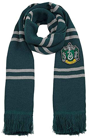 Cinereplicas - Harry Potter - Schal - Super weich - Deluxe Edition- Offiziel lizensiert - Slytherin - 250 cm - Grün und Grau