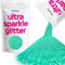 Hemway (Turquoise) MICROFINE haut de gamme Multi Purpose Glitter 1/256 .004 100 microns 0.1mm poussière/poudre 100g Couleurs uniques pour une utilisation avec de l'artisanat Verre à vin Art