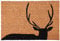 Rivanto® Kokosmatte aus Kokosfaser/Kunststoff, in Hirsch Optik, 60 x 40 x 1,6 cm, Türvorleger, Fußabstreifer, braun