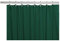 Venedig Eleganter Home Heavy Duty Vinyl-Duschvorhang mit 12 Metallösen, Dunkelgrün