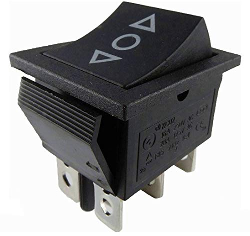 Wippschalter + Wipptaster (Schalter und Taster) in einem 250V (6V 9V 12V 24V 125V) Wippschalter-TASTER 6-Pin ON/OFF/ON einbau ca. 29x21,6 mm (1)