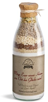 Backmischung im Glas Möge Euer neues Heim ein Ort des Glücks sein Backmischung im Glas Flasche Geschenk Geschenkidee Einzug Einzugsgeschenk neues Haus Umzug…