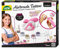 Lena 42443 - Airbrush Tattoo Studio mit 100 Schablonen und 4 Glitter Farben, Sprüh Set für Glitzer Tattoos auf der Haut, Spraystift Station für bunte Kindertattoos, Tattooset für Kinder ab 8 Jahren