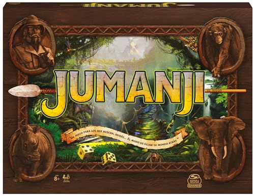 Spin Master Games 6065098 JUMANJI Lustiges Spiel für Familien, Neueste Edition, 2-4 Spieler, 6065098, Brettspiele für Kinder 8+ Jahre, Spanisch
