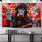 Jinhua Yiyan Genshin Impact Wandteppich Tapestry Hu Tao,Anime Poster für Wandbehang Dekoration für Live-Streaming-Party,Schlafzimmer,Wohnzimmer,Heimdekoration