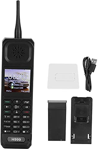 ciciglow Retro-Telefon, 1,54-Zoll-Bildschirm Bar Phone Dual-Karten Dual-Standby Ältere Mobiltelefone Unterstützung Bluetooth 2.0 Lange Standby-Zeit 2G GSM800/850/900/1800(Schwarz)