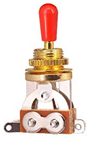 1 x Prime Metall-E-Gitarre, 3-Wege-Schalter, für Gitarre, Zubehör für Gibson Les Paul etc. (rot)