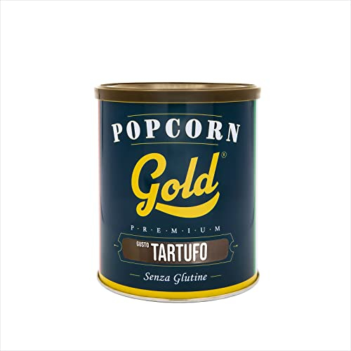 Fun Food Italia Popcorn Gold Premium, Senza Glutine, Gusto Tartufo, in barattolo da 30 g